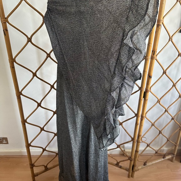 Rare Vintage 70s Lurex Angel Wing Dress - Picture 7 of 7